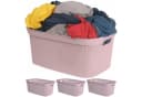 Koopman Wäschekorb Rosa 4er Set Kunststoff 35 Liter Bild 2