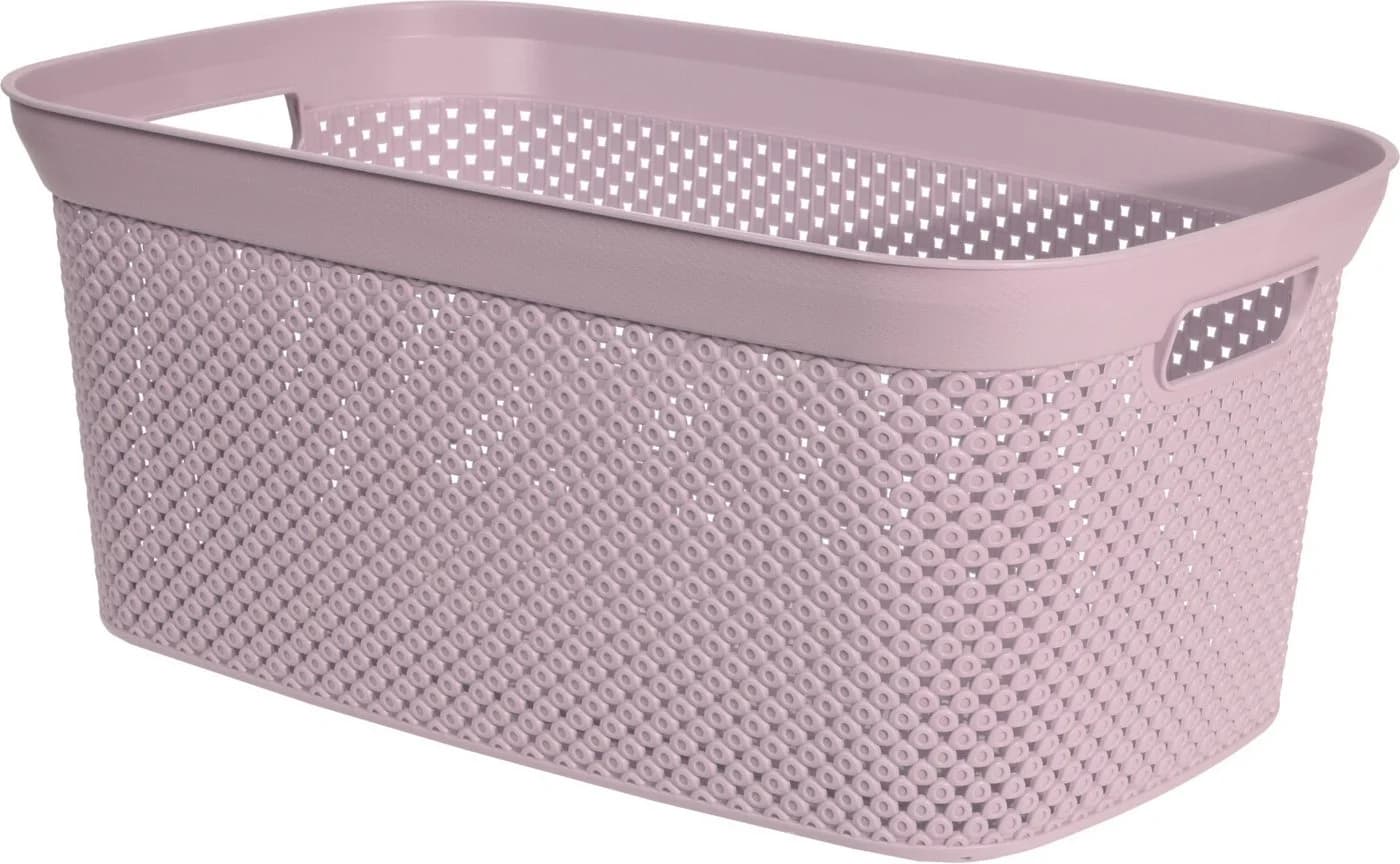 Koopman Wäschekorb Rosa 4er Set Kunststoff 35 Liter - Bild 3