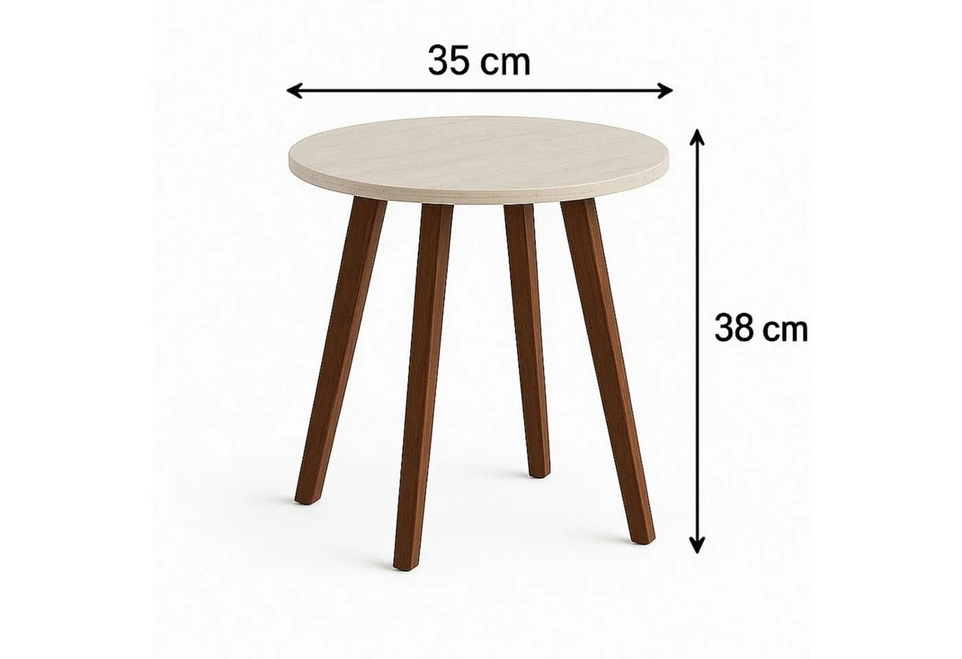 Koopman Beistelltisch 38x35cm Vierbeiner Holz - Bild 3