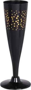 Koopman Champagnerglas 16er Set Schwarz Kunststoff Bild 4