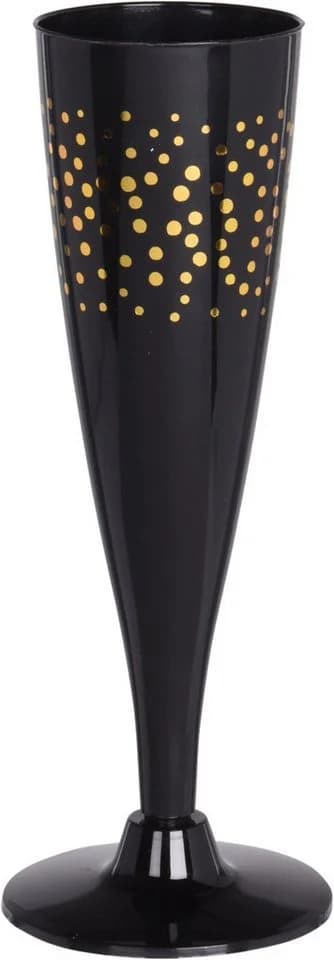 Koopman Champagnerglas 16er Set Schwarz Kunststoff - Bild 4