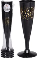 Koopman Champagnerglas 16er Set Schwarz Kunststoff Bild 5