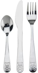 Koopman Kinderbesteck 3-tlg. Edelstahl Stumpf Silber Bild 3