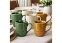 Koopman Kaffeetasse 6er Set Keramik 390ml Grün Beige Braun Bild 2