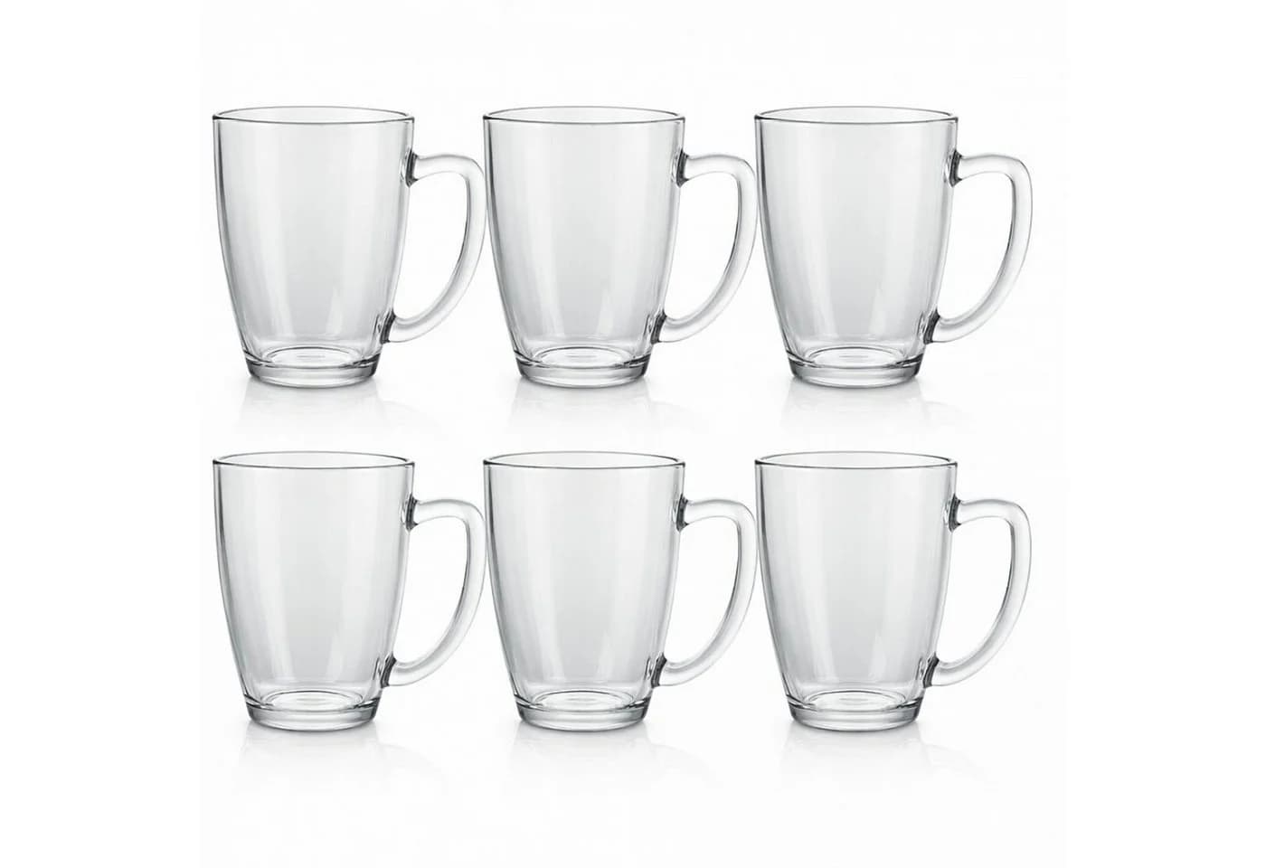 Koopman Teetasse 400ml 6er Set Transparent Gehärtetes Glas - Bild 3