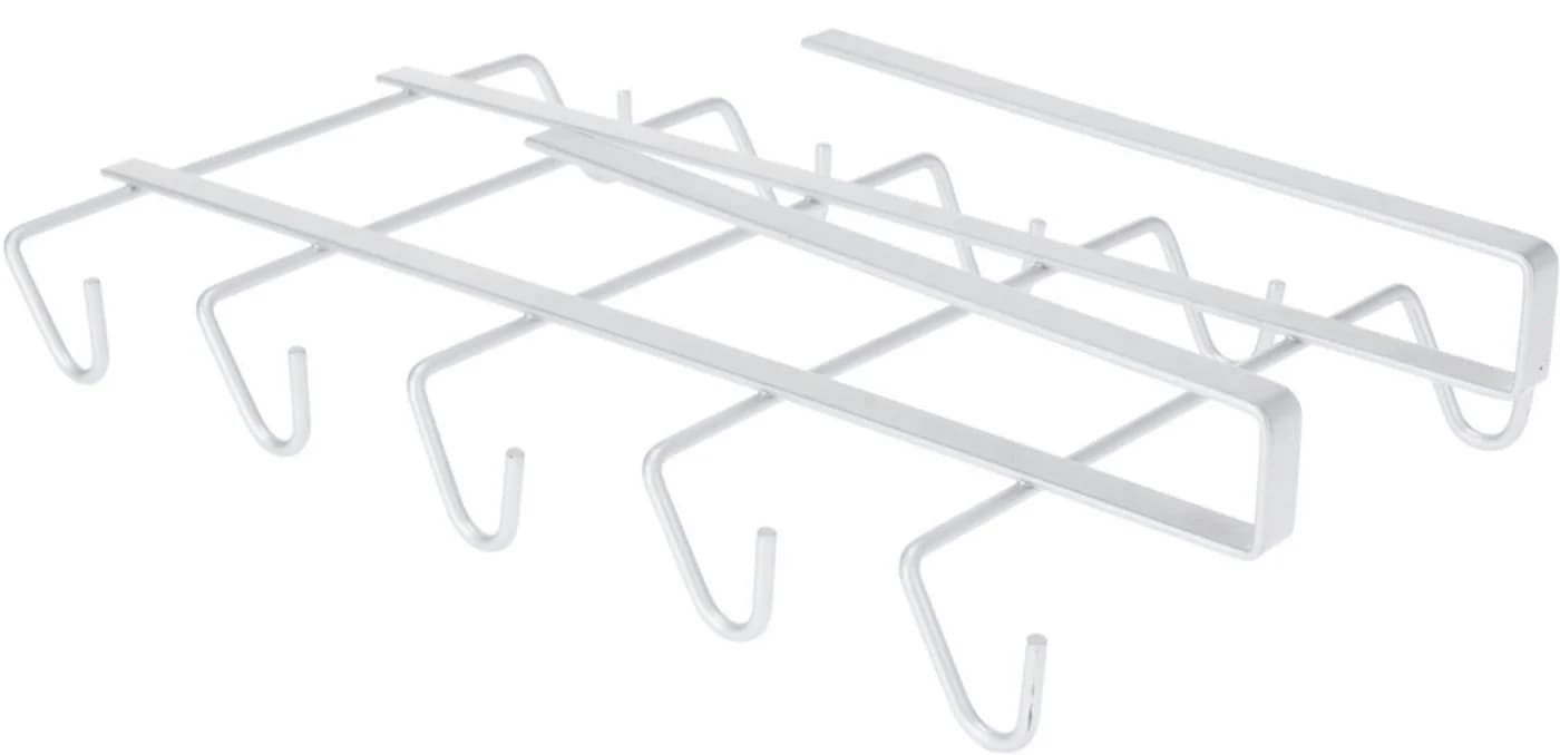 Koopman Gläserhalter Tassenhalter Schrankeinsatz Metall Silber 10 Haken