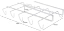 Koopman Gläserhalter Tassenhalter Schrankeinsatz Metall Silber 10 Haken Bild 3