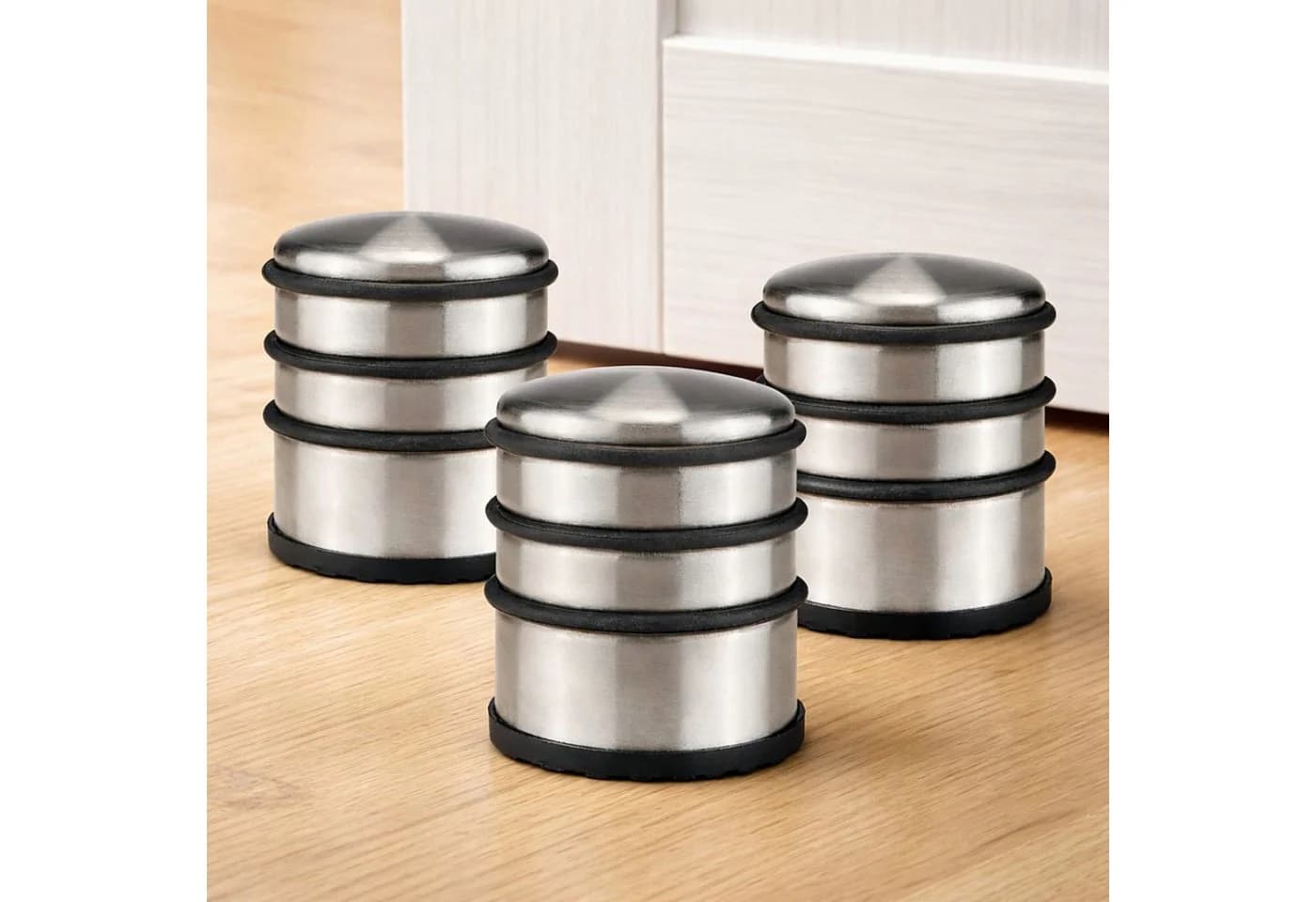 Haushalt International Bodentürstopper 3er Set Edelstahl Silber - Bild 2