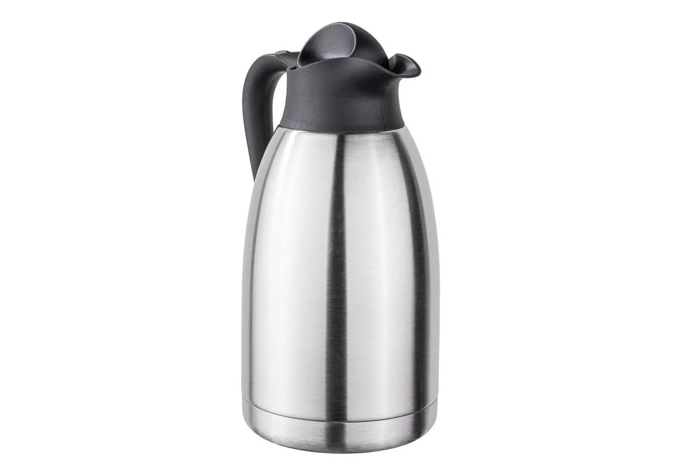 Haushalt International Isolierkanne 2L Edelstahl Silber