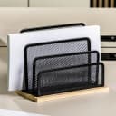 Haushalt International Büro-Set 3tlg. Schwarz Metall Organizer Bild 4