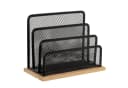 Haushalt International Büro-Set 3tlg. Schwarz Metall Organizer Bild 5