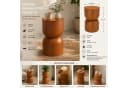 Koopman Beistelltisch Metall Sanduhr Terracotta Bild 1