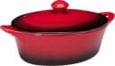 Koopman Ofenschale 2er Set Keramik Orange Rot mit Deckel Bild 5