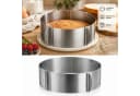 Haushalt International Verstellbarer Tortenring Edelstahl 16-30cm Silber Bild 1