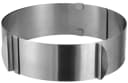 Haushalt International Verstellbarer Tortenring Edelstahl 16-30cm Silber Bild 4