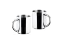 Haushalt International 4-tlg. Campingbecher Set Edelstahl Doppelwandig Silber Bild 5