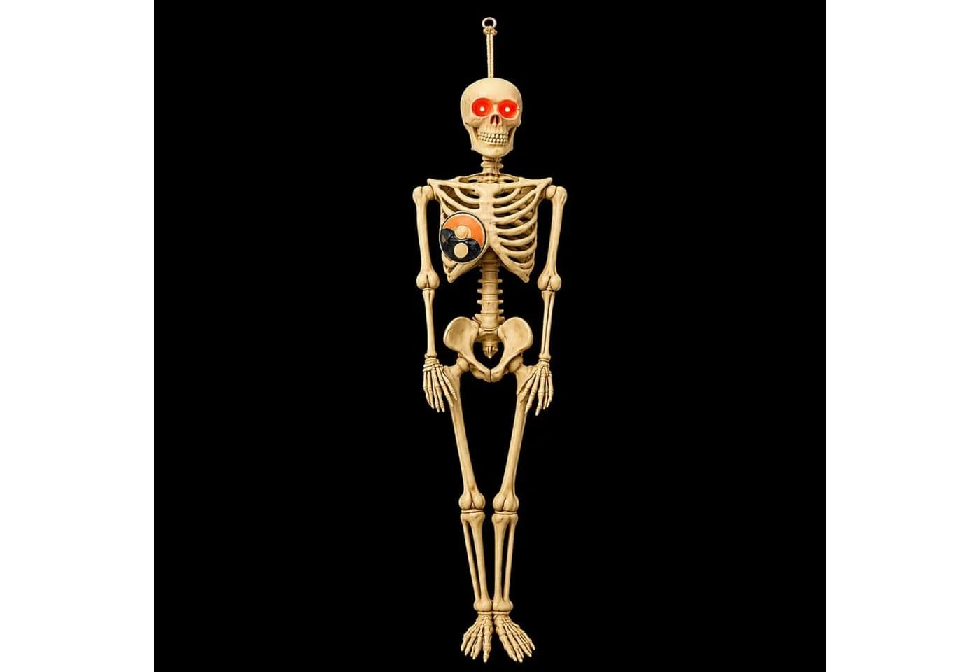 Koopman Skelettfigur Deko mit LED-Leuchteffekt Beige - Bild 3