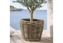 Van der Leeden Blumentopf Rattan Sylter Korb Braun/Schwarz Bild 2