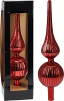 Koopman Christbaumspitze Glas Rot 30cm Bild 3