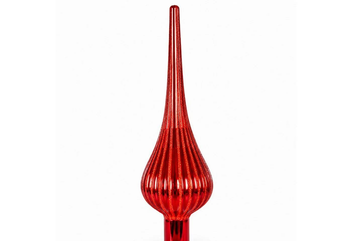 Koopman Christbaumspitze Glas Rot 30cm - Bild 4