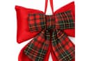 Koopman Weihnachtsbaumschleife 2er Set Rot/Grün Kariert Polyester Bild 4