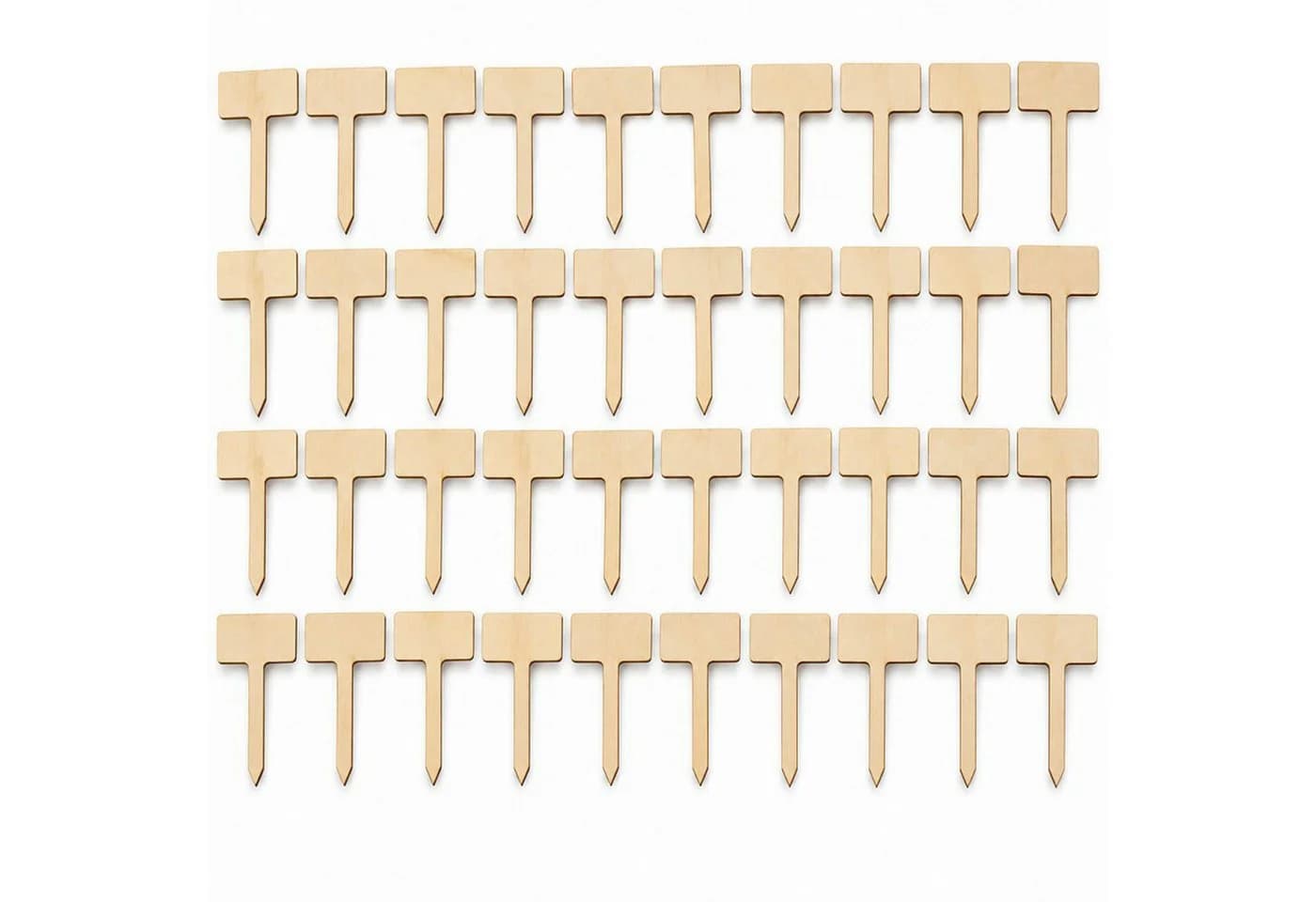 Koopman Gartenstecker Pflanzenstecker Beschriftung Holz 40er Set - Bild 4