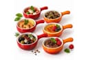 Koopman Keramik Auflaufförmchen 6er Set Orange Rot Bild 2