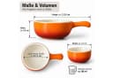 Koopman Keramik Auflaufförmchen 6er Set Orange Rot Bild 3