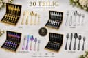 Faizee Home Besteck-Set 30-tlg. Ornament-Design Mehrfarbig Bild 1