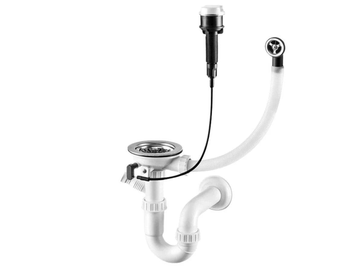 Faizee Home Granitspüle Küchenspüle Granit Siphon Einbauspüle Spülbecken 75x43,5 - Bild 5