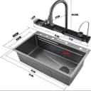 Faizee Home Edelstahlspüle Premium Schwarz Nano 75cm Bild 3