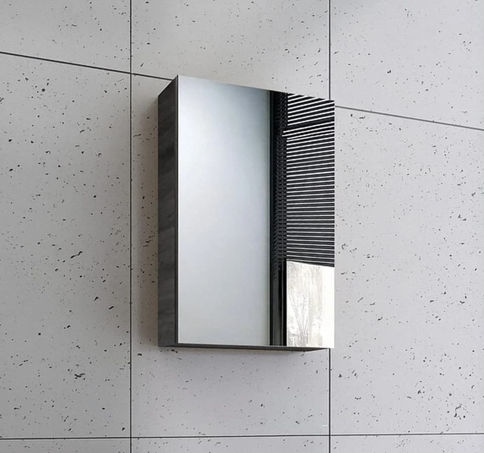 Faizee Home Badmöbel-Set 40 cm Grau mit Unterschrank und Spiegel - Bild 5