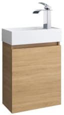 Faizee Home Badmöbel-Set 40 cm Grau/Weiß/Eiche Bild 3