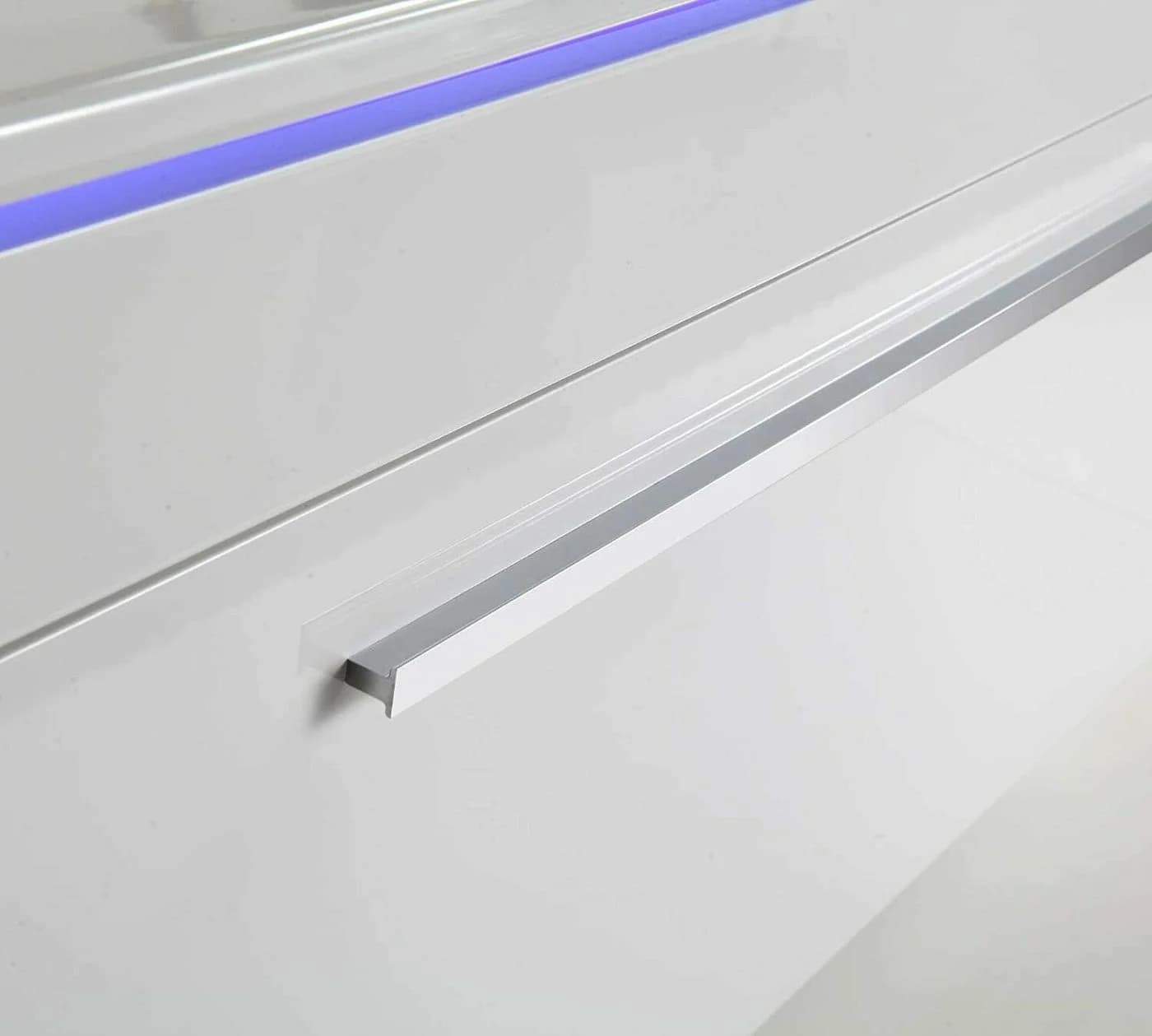 Faizee Möbel Badmöbel-Set 120 cm Schwarz/Weiß/Königsblau LED-Spiegel - Bild 5