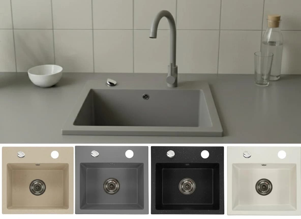 Faizee Home Granitspüle Compact Grau - Bild 2