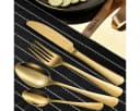Faizee Home Besteck-Set 24-tlg. Gold Rostfrei Edelstahl Geschenkbox Bild 4