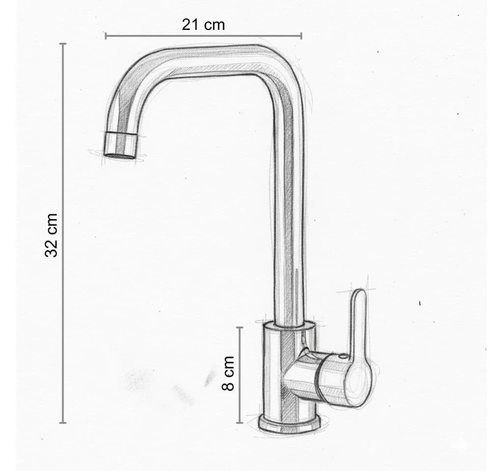 Faizee Home Küchenarmatur STEEL 360° Drehbar Beige/Schwarz/Chrom - Bild 4