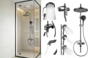 Faizee Home Duschsystem Zerena Regendusche mit Handbrause Schwarz Bild 2