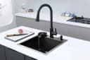 Faizee Home Edelstahlspüle Schwarz mit Wave-Armatur & Zubehör Bild 5