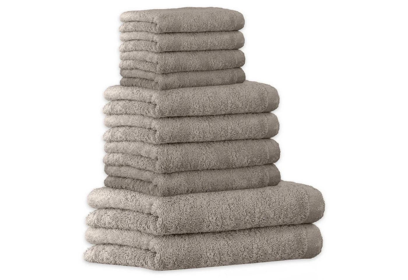 Cawö Handtuch-Set 10-tlg. Grau Baumwolle Frottier - Bild 2