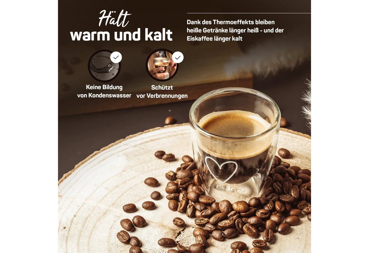 ElbFuchs Espressotasse Paris 80ml Doppelwandig Transparent - Bild 4