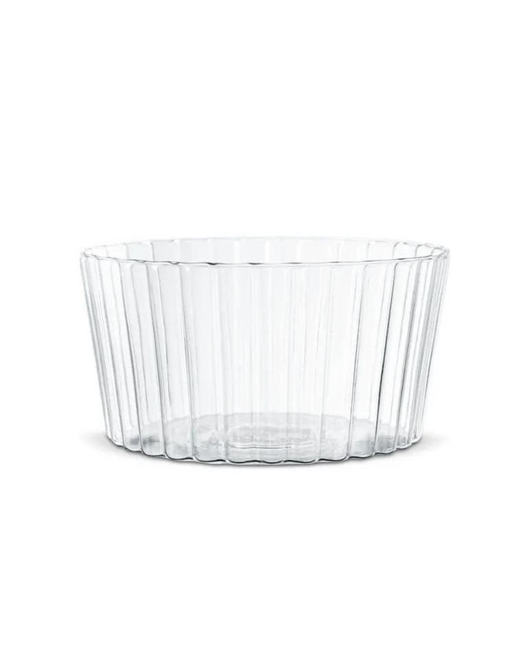 EKA Salatschüssel Stripe transparent Borosilikatglas