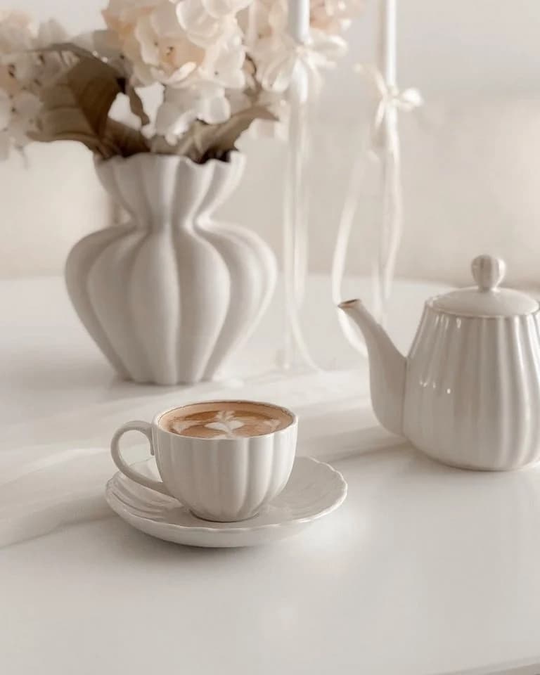 EKA Kaffeeservice Lotus White 12-teilig für 6 Personen - Bild 2