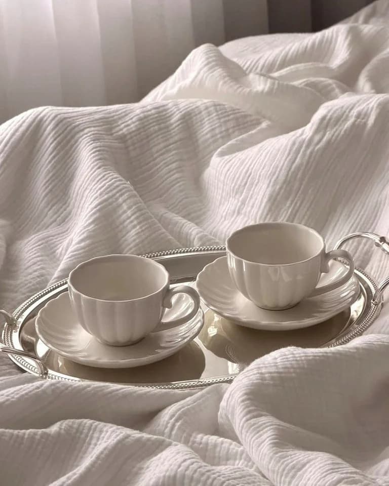 EKA Kaffeeservice Lotus White 12-teilig für 6 Personen - Bild 5