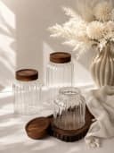 EKA Vorratsglas Stripe Broad Glas 2-tlg. Transparent Bild 4