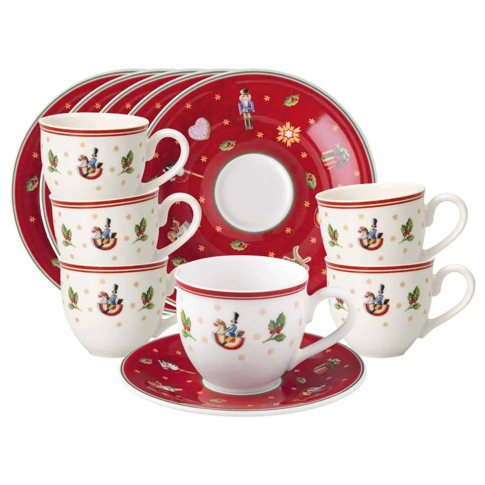 Villeroy & Boch Espressotassen Toy's Delight 70 ml 12er Set Rot