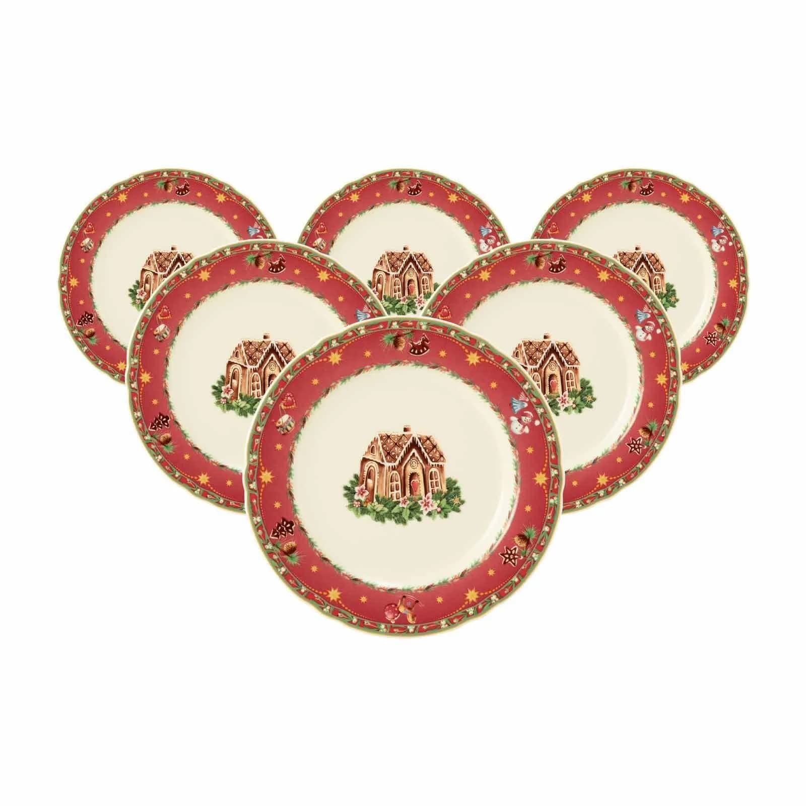 Seltmann Weiden Frühstücksteller Marieluise Weihnachtsnostalgie 20 cm 6er Set - Bild 2