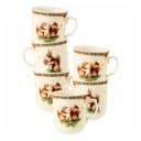 Seltmann Weiden Becher 6-tlg. Creme Porzellan Weihnachtsnostalgie Bild 1