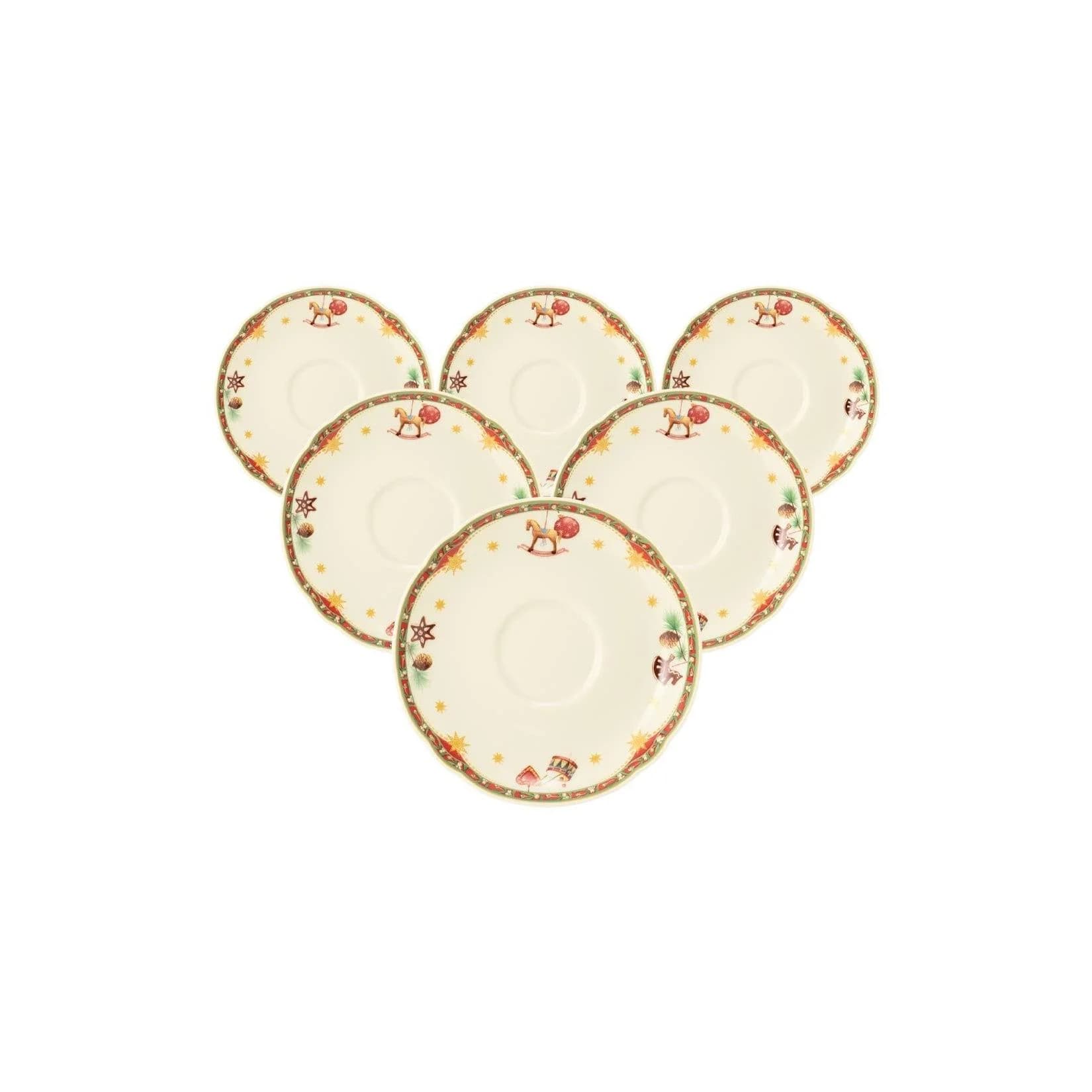 Seltmann Weiden Teeuntertassen Marieluise 6er Set Creme