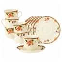 Seltmann Weiden Kaffeetassen Set 12-tlg. Creme Porzellan Weihnachtsnostalgie Bild 1
